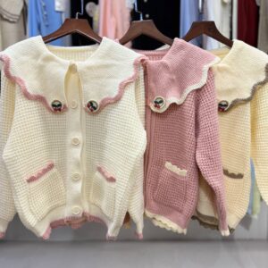 کاردیگن یقه ب ب فانتزی دخترانه کد 1651